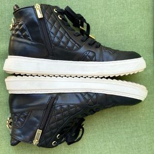 JLo Black and Golf Hi-Tops Perfect Condition